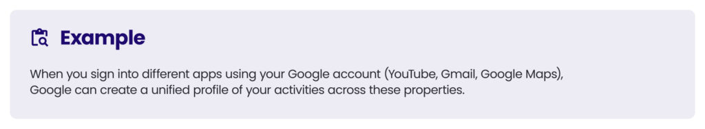 An example of deterministic cross-app tracking