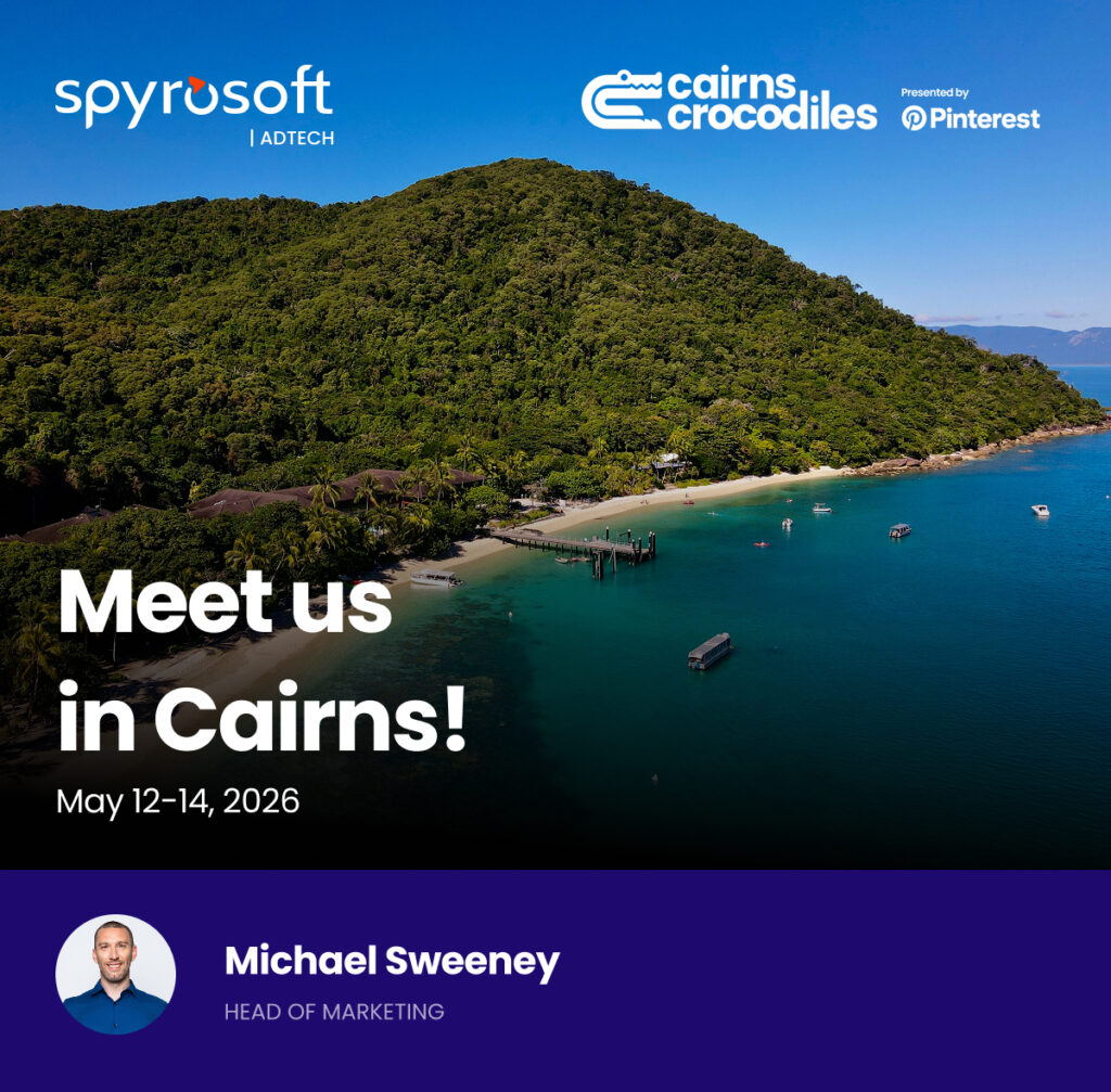 An image promoting Spyrosoft AdTech's attendance at Cairns Crocodiles 2026