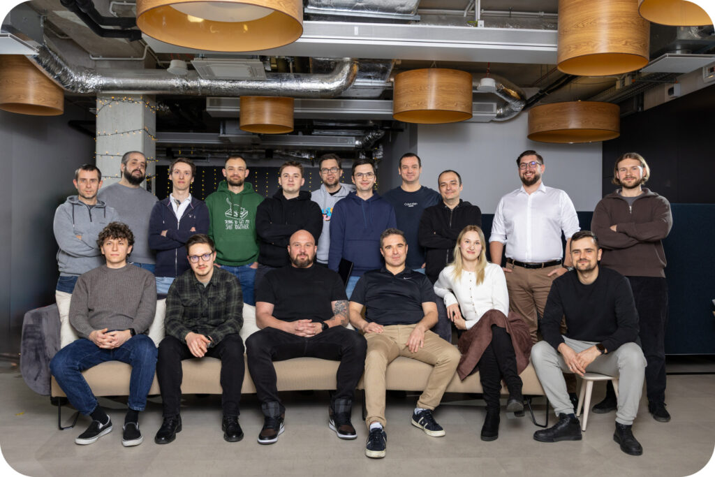 A group photo of the Spyrosoft AdTech team