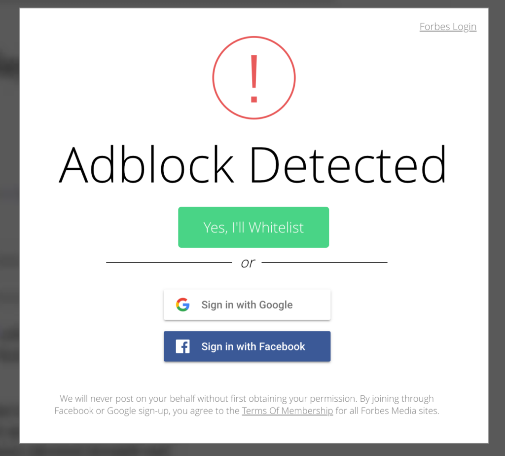 Adblock Detected