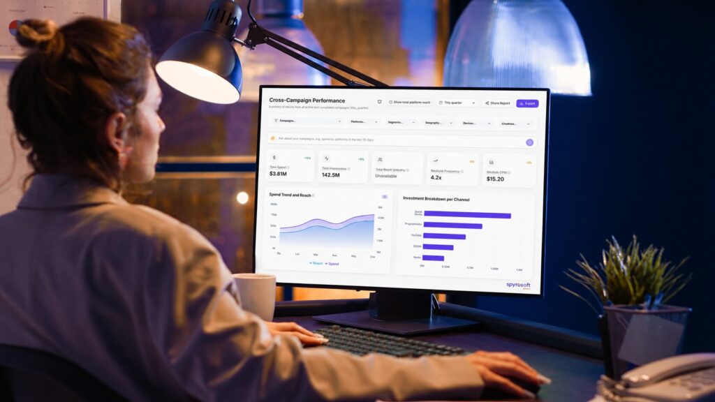 An image of Spyrosoft AdTech's AI Media Planner on a computer screen.